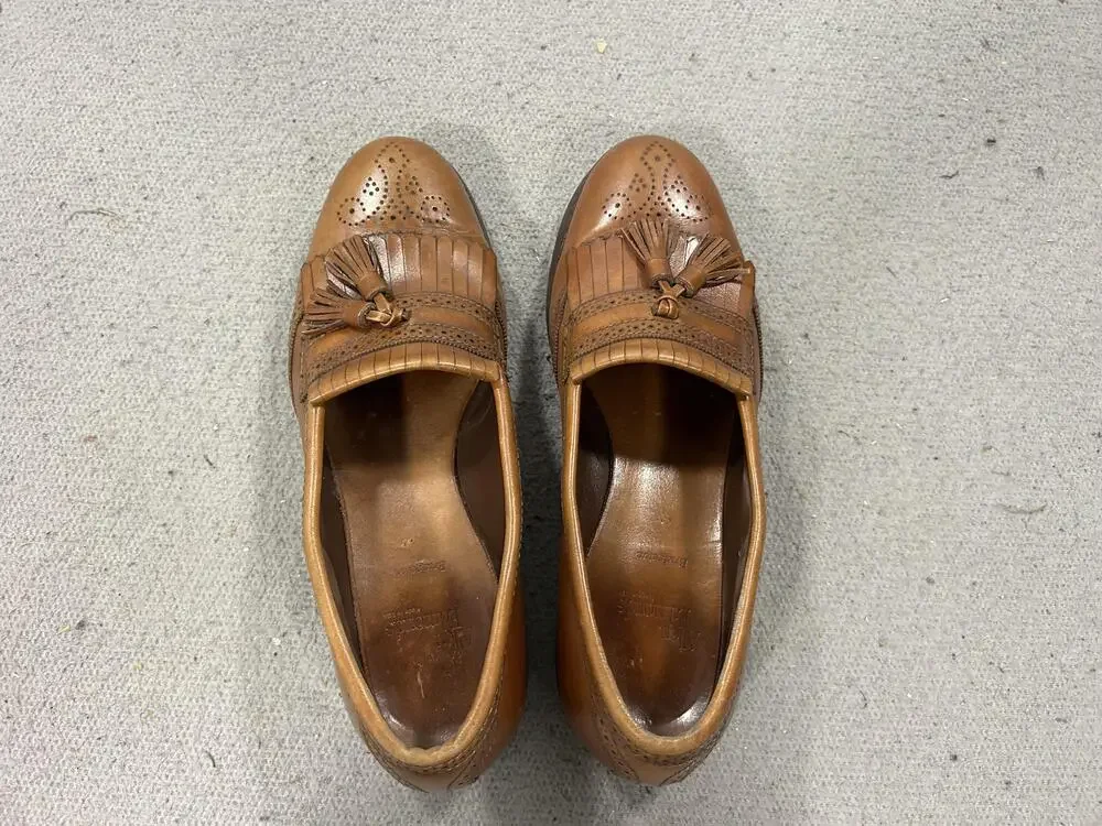 Allen Edmonds Bridgton Shoes Mens Size 10 Brown Leather Tassel Loafers USA